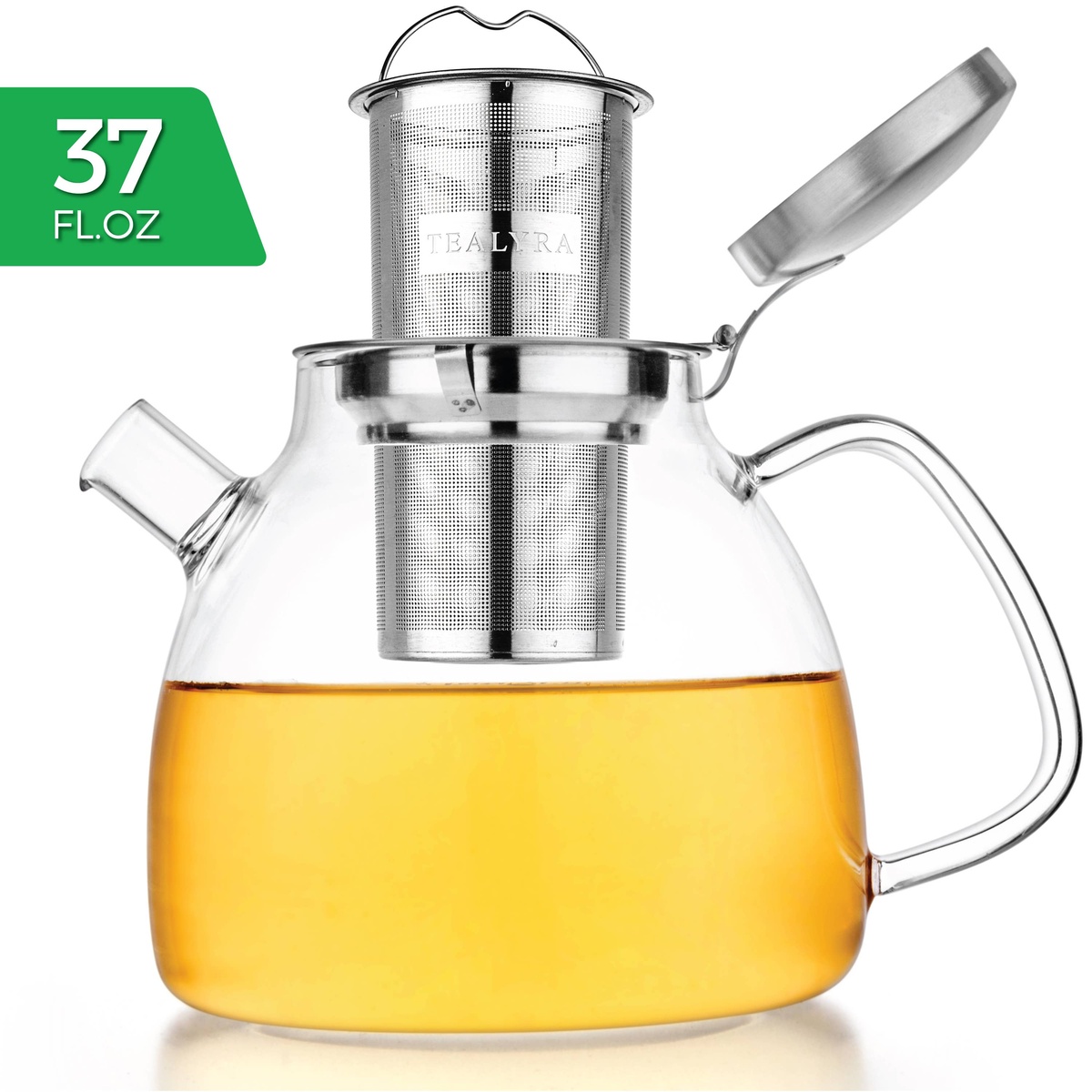 Tealyra - Lyra Glass Tea Pot and infuser - image 5