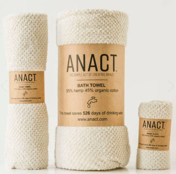 Anact - Hemp + Organic Cotton Towels