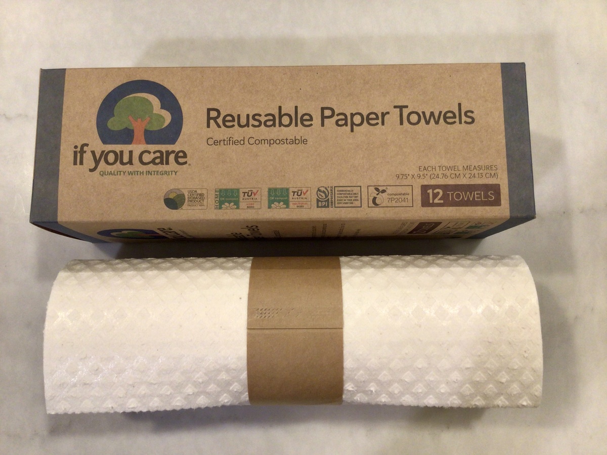 If You Care – Reusable “Paper Towels”, 12-Sheet Roll 770009000607 If You Care - Reusable "Paper Towels", 12-Sheet Roll a patented blend of cellulose - image 2