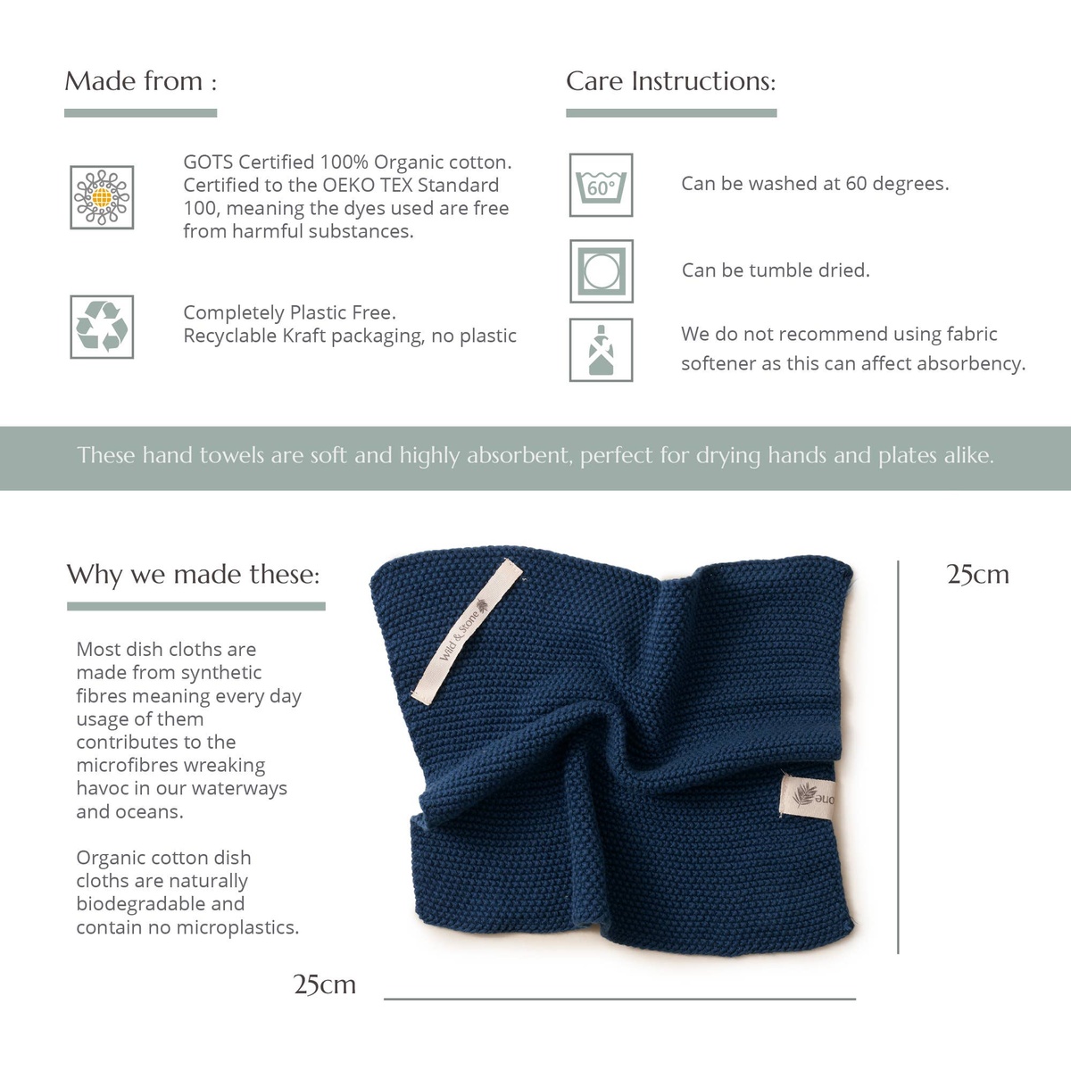 Wild and Stone - Organic Cotton Dish Cloth - image 16