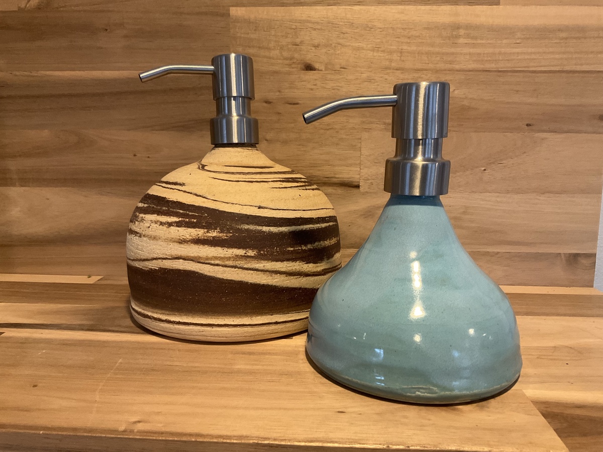 Gay Made Pottery - Ceramic Soap Dispensers - image 2