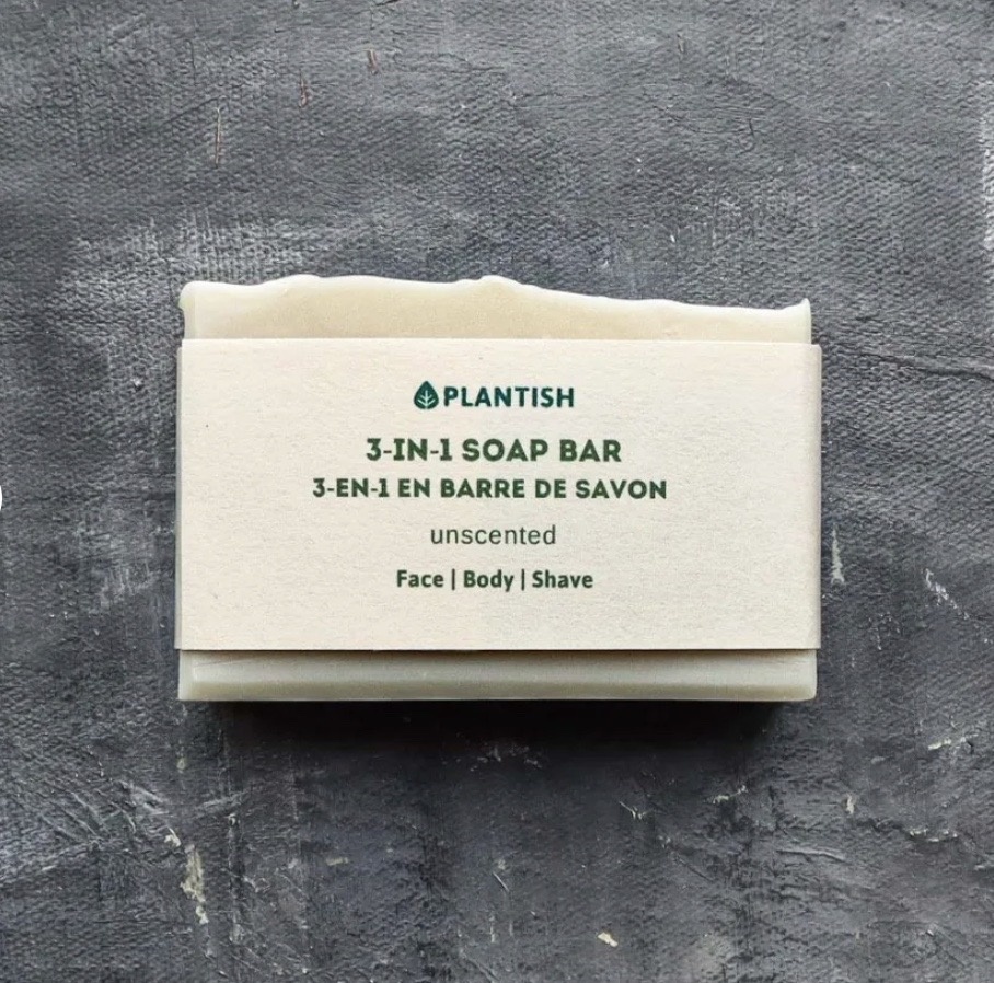 Plantish - 3-in-1 Soap Bar with Shea Butter natural barrier