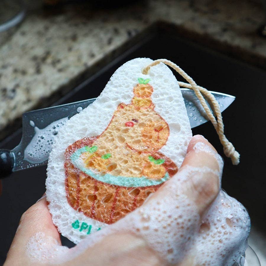 Plantish -  Capybara Pop up Sponges natural cellulose fibers - image 4