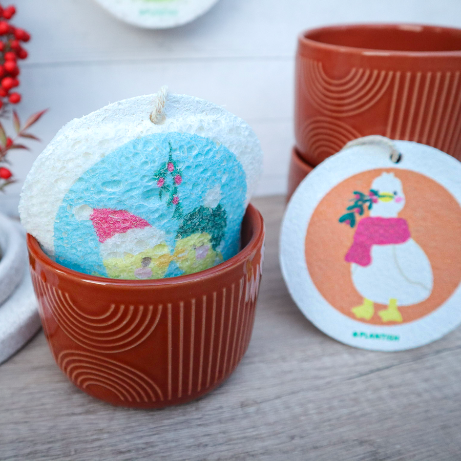 Plantish - Holiday Pop up Sponges (Cuddle Buddies) compostable - image 2