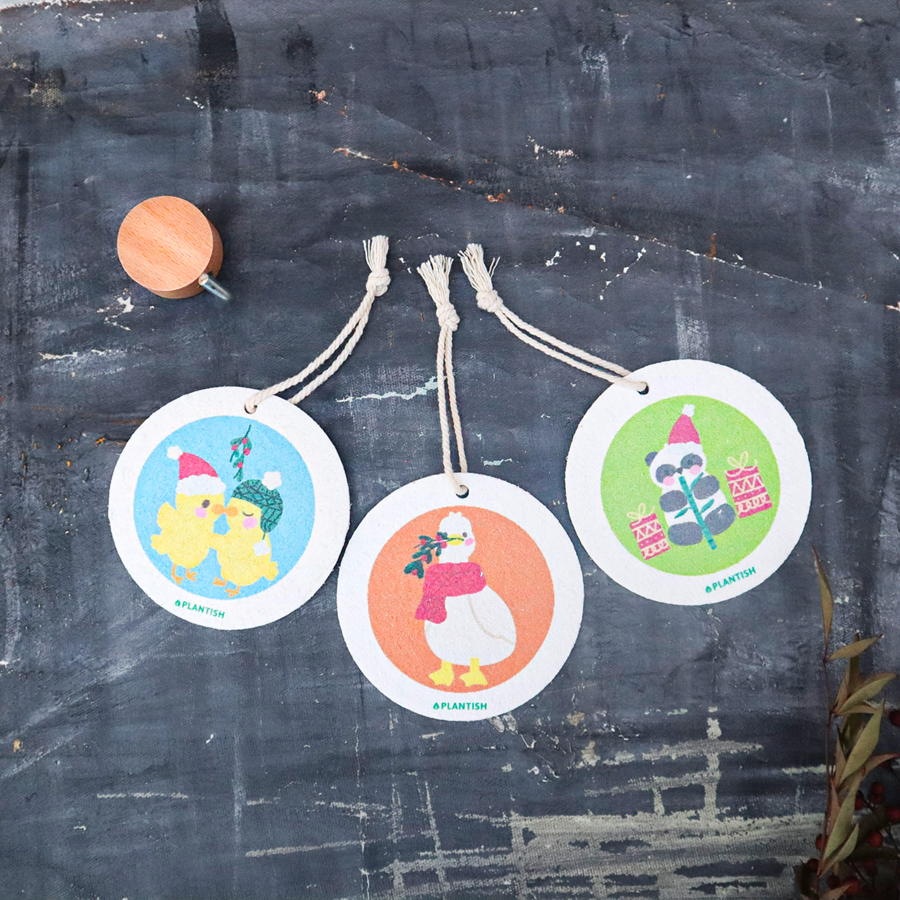 Plantish - Holiday Pop up Sponges (Cuddle Buddies) compostable - image 3