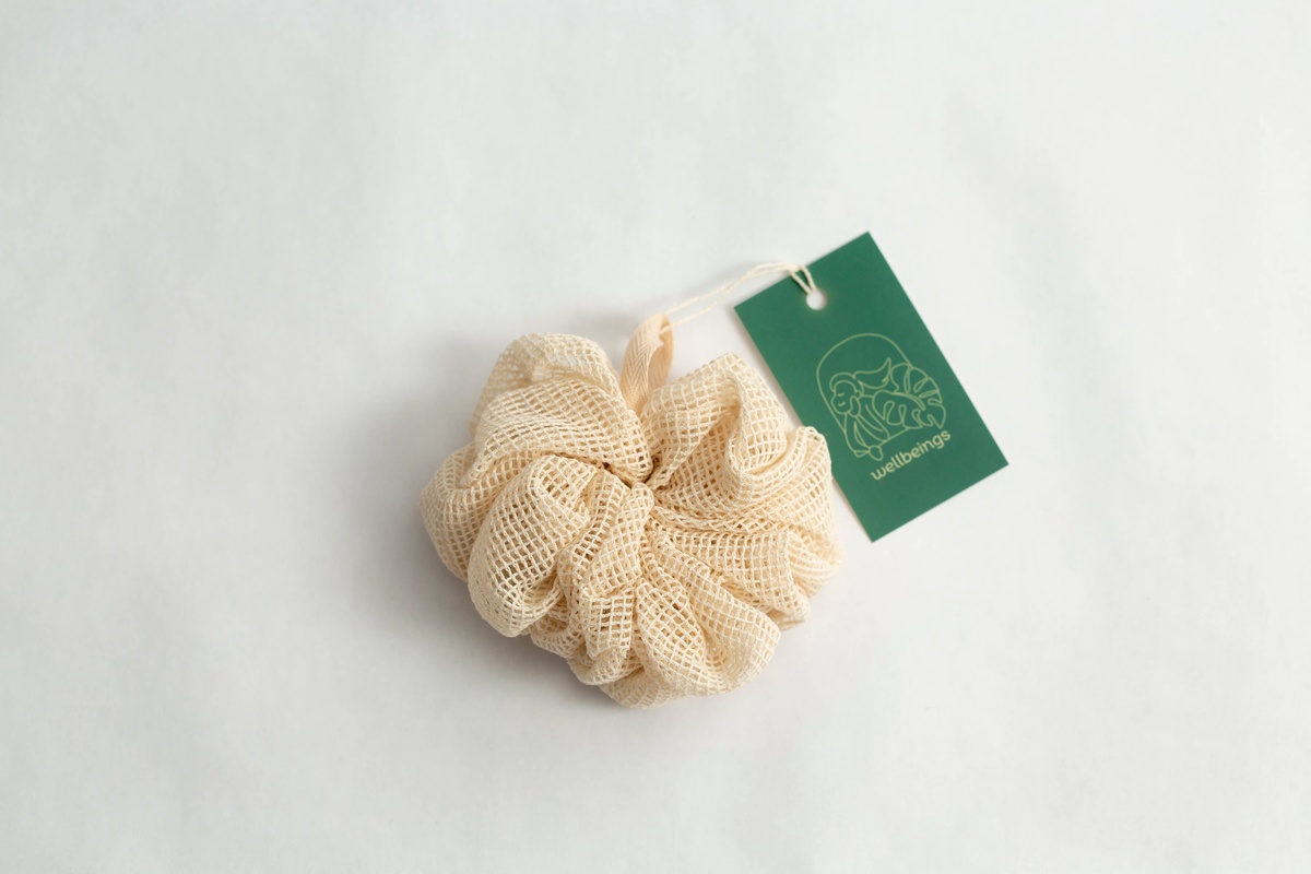 Well Beings Supply - Shower Pouf | Organic Cotton reusable - image 2