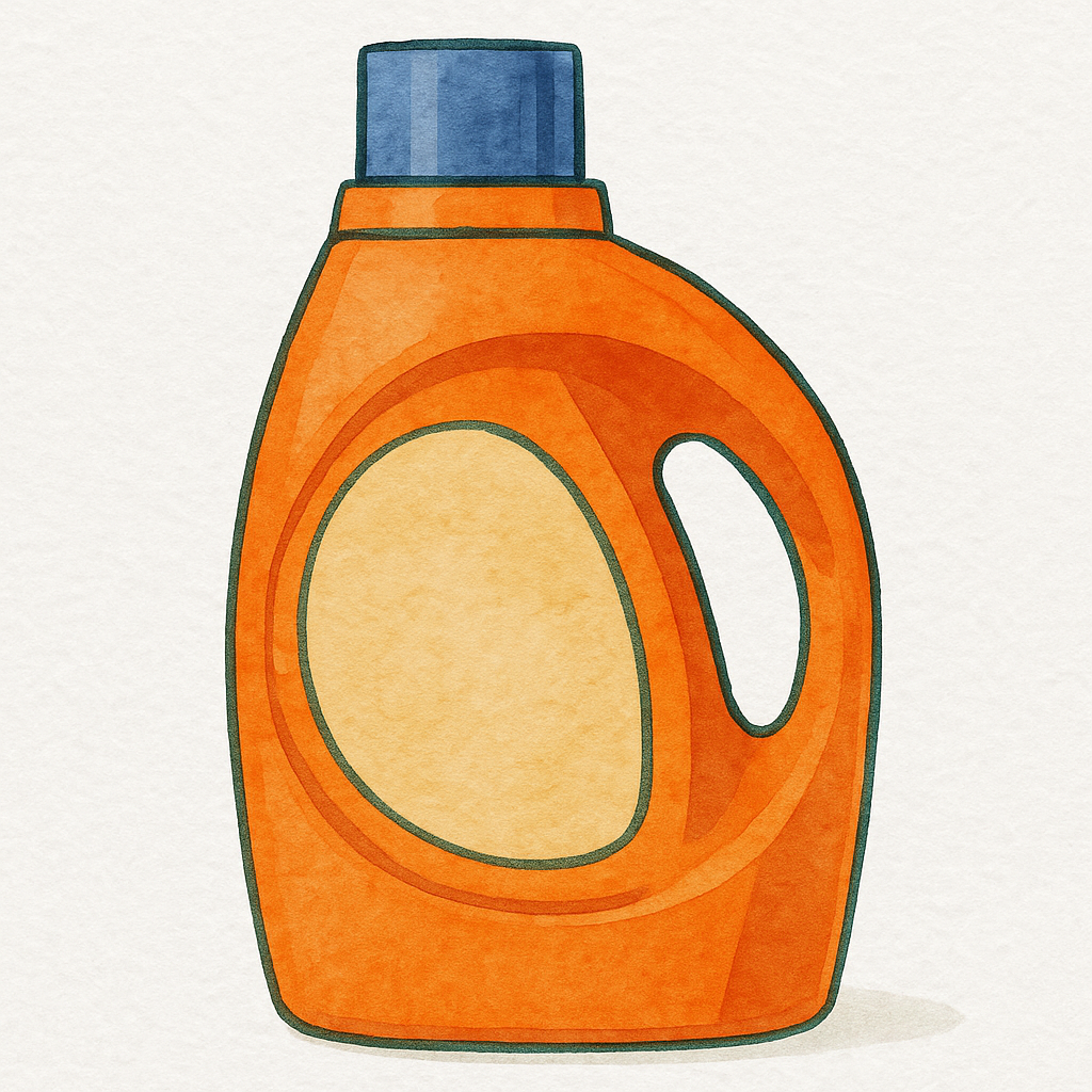 Large single-use laundry detergent jug