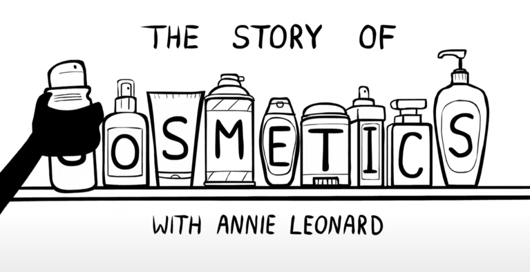 Screenshot from The Story of Cosmetics video