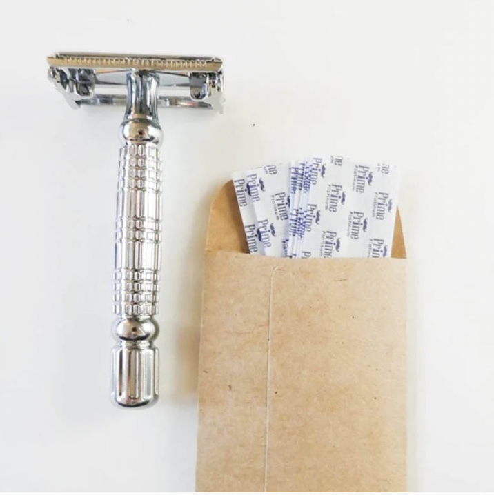 Stainless steel safety razor